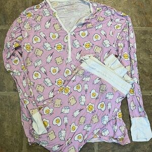 Little Sleepies Breakfast Buddies - Womens XL. GUC